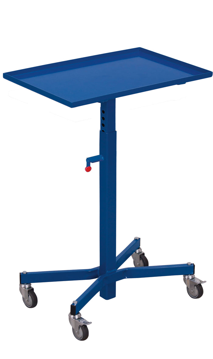 VARIOfit sw-405.000 Materialständer mit allseitigem Rand, höhenverstellbar von 735 - 985 mm