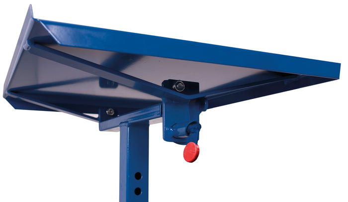 VARIOfit sw-405.005 Materialständer mit einseitigem Rand, einseitig neigbar, höhenverstellbar