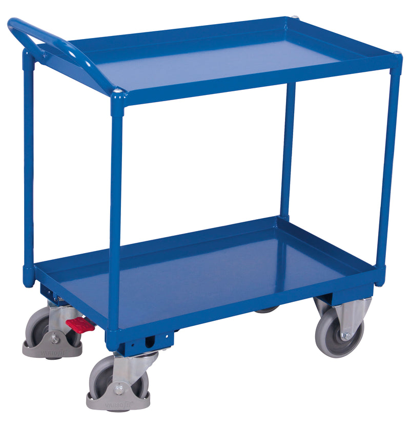 VARIOfit Tischwagen mit zwei öldichten Wannen, EasySTOP