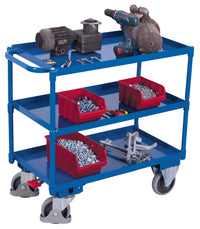 VARIOfit Tischwagen mit drei öldichten Wannen, EasySTOP