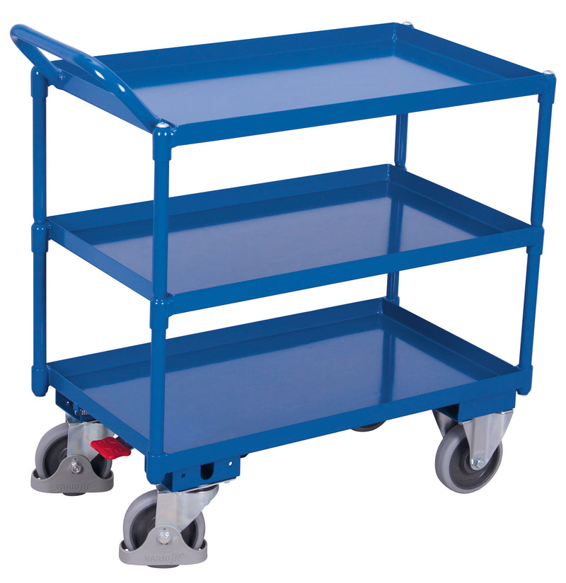 VARIOfit Tischwagen mit drei öldichten Wannen, EasySTOP