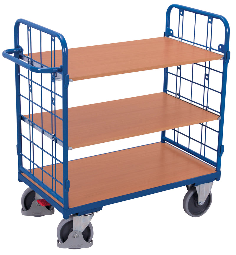 VARIOfit Niedriger Etagenwagen, Baukasten-System, EasySTOP