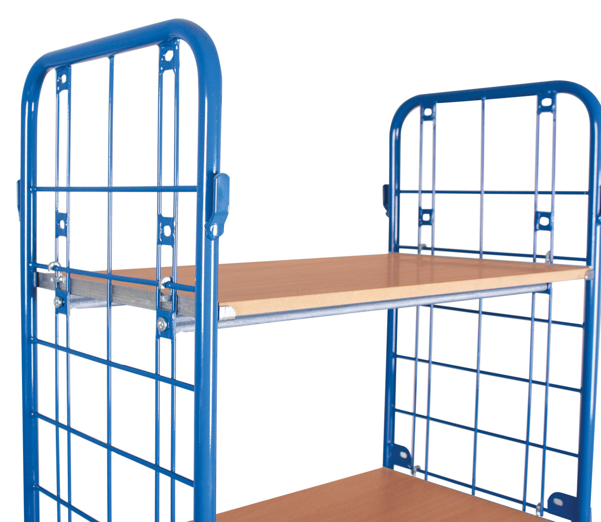 VARIOfit Hoher Etagenwagen mit vier Etagen, Baukasten-System, EasySTOP
