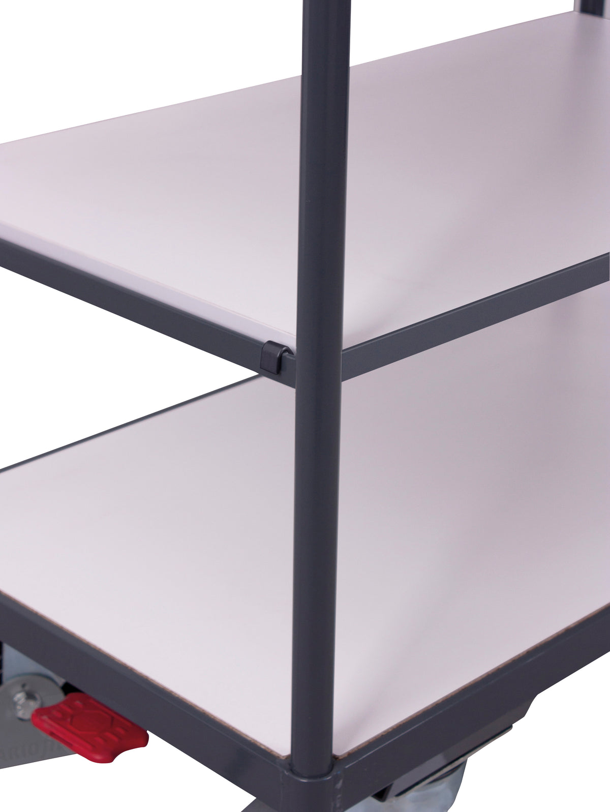 VARIOfit ESD Etagenwagen, niedrig, Baukasten-System, EasySTOP