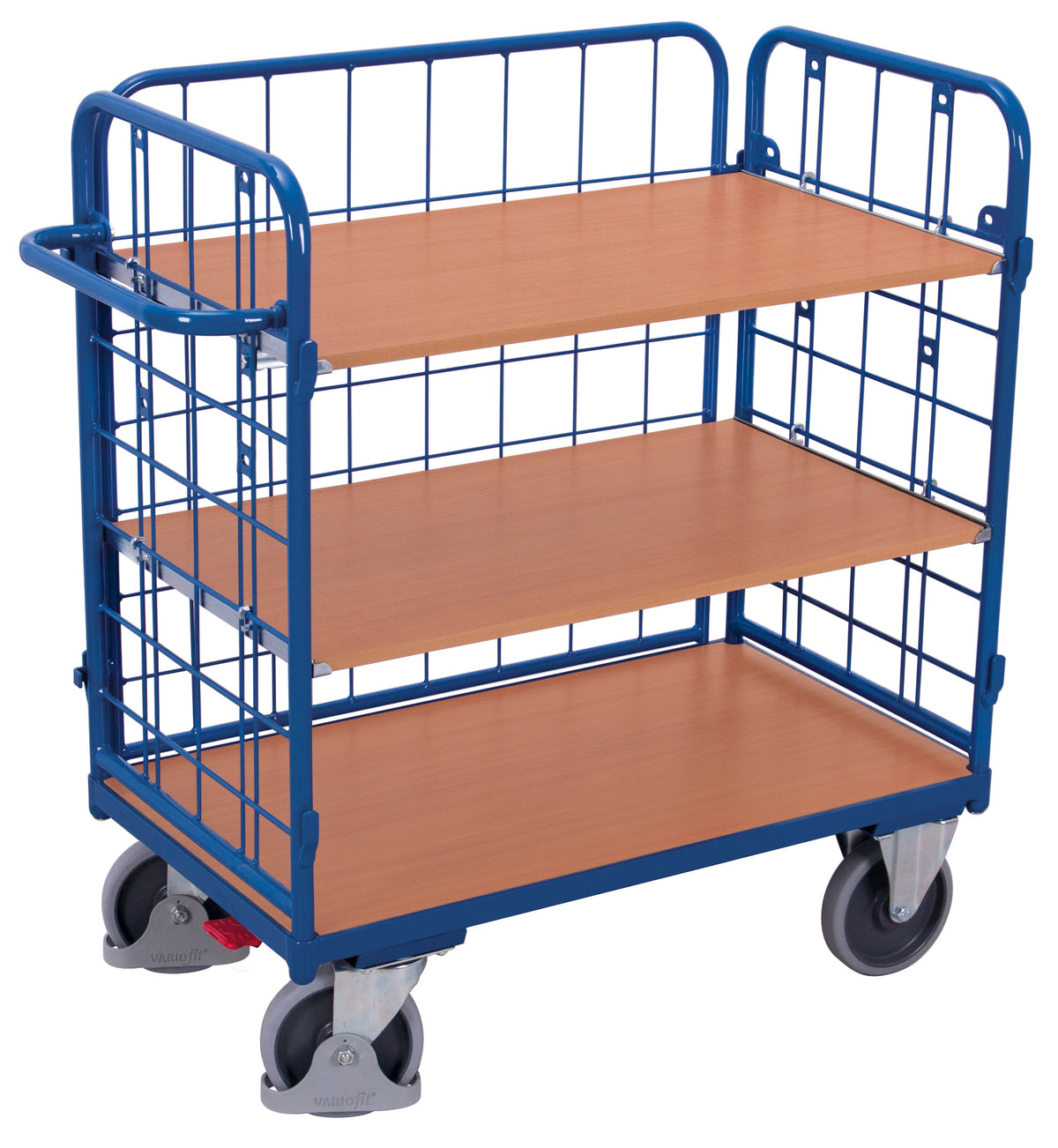 VARIOfit Niedriger Etagenwagen, Baukasten-System, EasySTOP