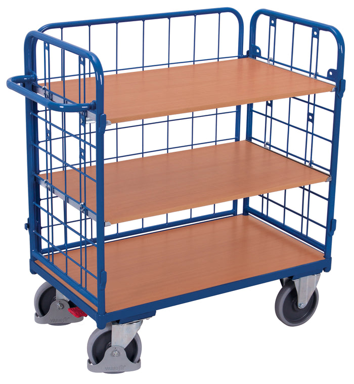 VARIOfit Niedriger Etagenwagen, Baukasten-System, EasySTOP