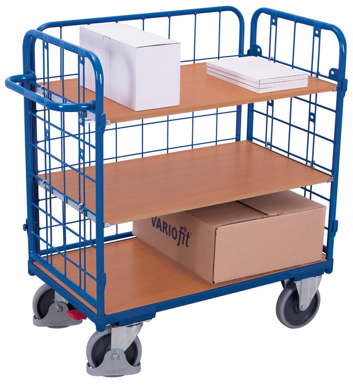 VARIOfit Niedriger Etagenwagen, Baukasten-System, EasySTOP