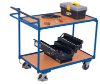 VARIOfit sw-600.548 Tischwagen mit zwei Ladeflächen und Totmannbremse