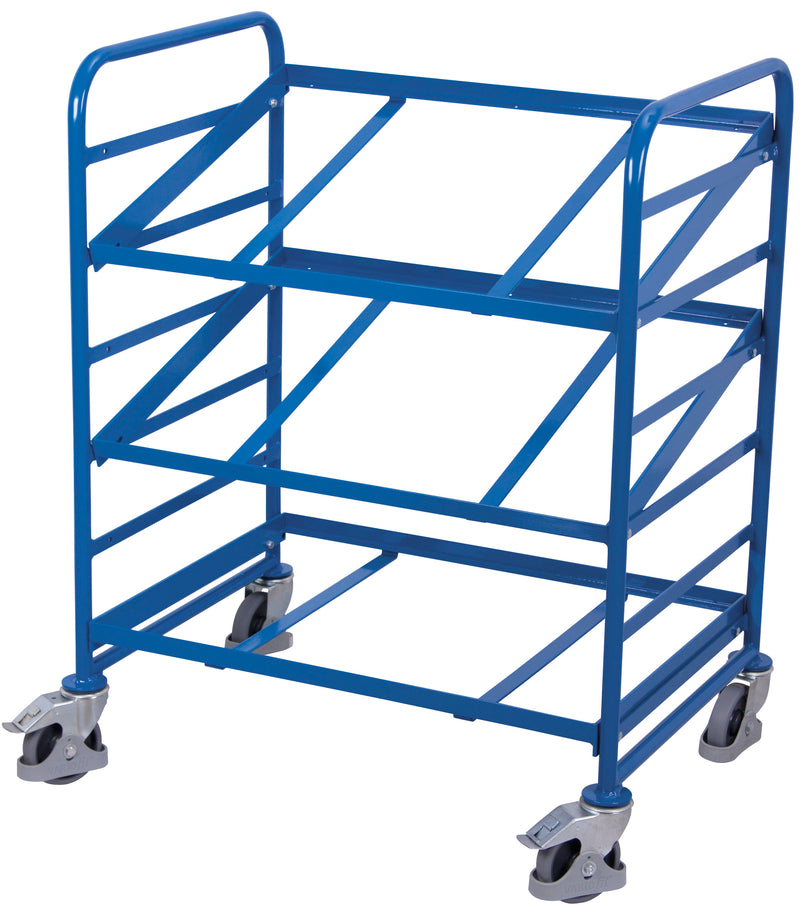 VARIOfit sw-610.200 Breiter Eurokastenwagen mit drei offenen Etagenrahmen, 200 kg