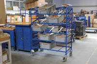 VARIOfit sw-610.302 Eurokastenwagen mit 15 Kunststoffkisten