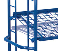VARIOfit Etagenwagen mit vier Drahtgitterböden, Baukasten-System, EasySTOP