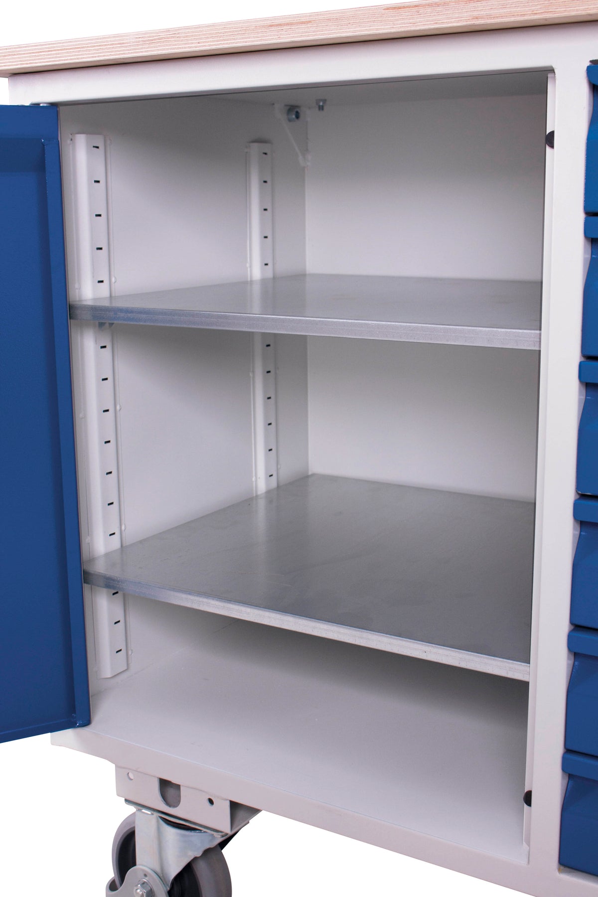 VARIOfit sw-985.001 Werkstattwagen mit sechs Schubladen, EasySTOP