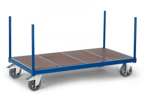 ROLLCART Rungenwagen mit Holzboden, 1200 kg Tragkraft