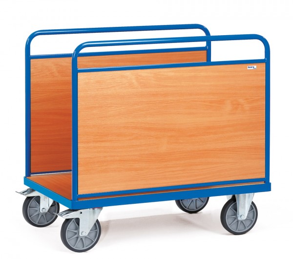 Fetra Ballenwagen mit zwei Holzwänden bis 600 kg