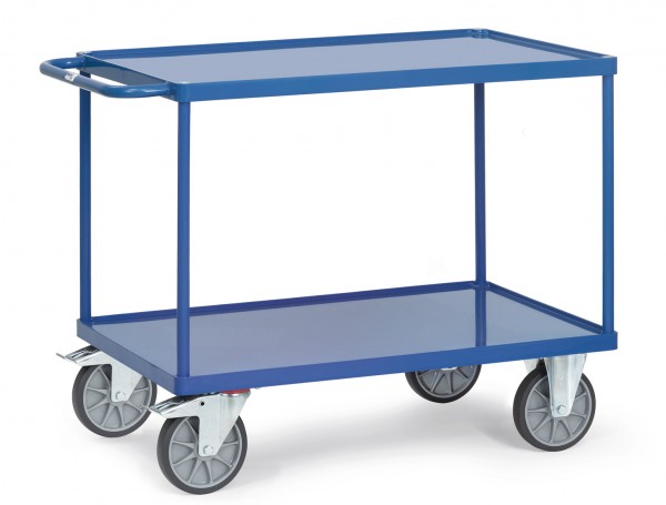 Fetra Schwerer Tischwagen mit Stahlblech-Wannen bis 600 kg