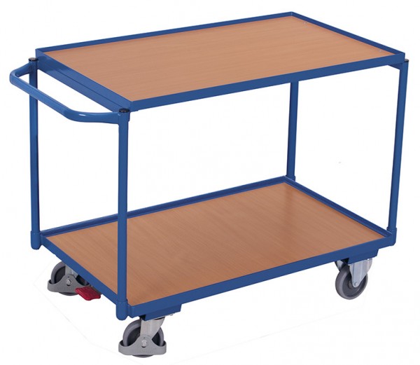VARIOfit Tischwagen mit zwei Ladeflächen, Baukasten-System, EasySTOP